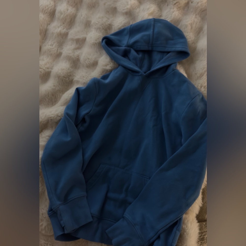 Target Plain blue hoodie size kids XL